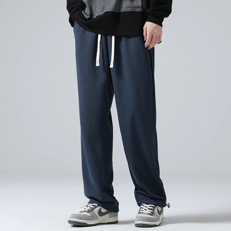 Hehope Spring And Autumn Youth New Korean Handsome Fashion Casual Pants Men'S Versatile Loose Straight Casual Trousers