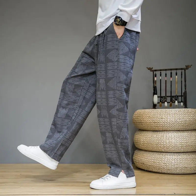 Hehope Vintage Harem Trousers for Men Y2k Casual Pants Man New In Hip Hop Trend Free Shipping Fashion Korean Style Wide Summer Baggy XL