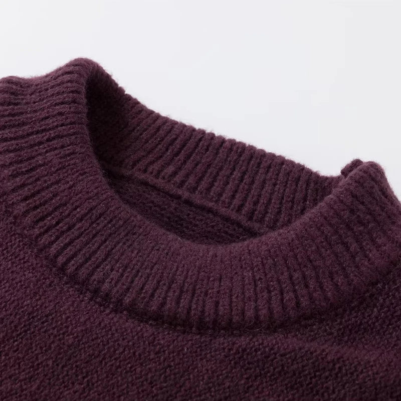 Hehope Fall Fashion Sweaters Men Long Sleeve Tassel Deisgn Pullover Knitted Tops Mens Clothes Vintage O Neck Jumper Knit Sweater