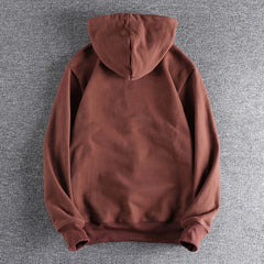 Hehope Heavy cashmere half zipper sweater men's hooded autumn and winter thick warm niche senior coat men