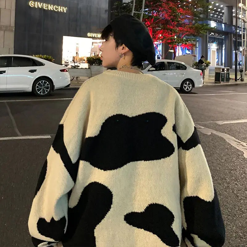 Hehope Winter Sweater Men Student Korean Loose Autumn Knitwear Loose Pullover Fashion Jumper Trendy Knitted Sweater