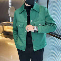 Hehope Brand Clothing Men Casual Jackets Fashion Streetwear Social Club Outfits Men's High Quality Solid Color Slim Fit Coats 3XL-M