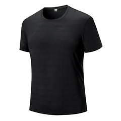 Hehope New Fashion Round Neck Versatile Loose 8Xl Ice Silk Short Sleeve T-Shirt Men'S Summer Casual Breathable Quick Dry Sports Top