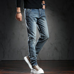 Hehope High Quality Blue Skinny Jeans Men Spring Summer Slim Fit Denim Jeans Men Cotton Stretch Denim Pants Cowboy