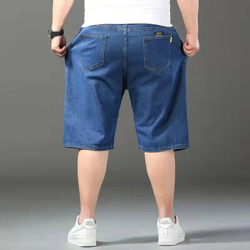 Hehope Summer Big Size Men Essentials Oversize Denim Shorts Streetwear Fashion New Koreon Clothing Male New Sports Casual Blue Jorts 46