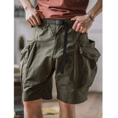 Hehope Cargo Shorts Men Summer Beach Loose Casual Work Trousers Male Big Size Black Outdoor Shorts Pants 5XL Breathable