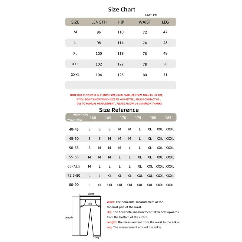 Hehope Brand Summer Clothes Men Casual Pants Cold 2024 New Comfortable Baggy Motion Mens Trousers Outdoors Casual Streetwear