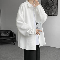 Hehope Autumn Japanese Style Oversized Harajuku Shirt Men Casual Loose Blouse Plus Size 5XL-M All Match Fashion Streetwear Male Clothes