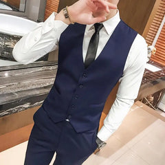 Hehope M-5XL Plus Size Men's Slim Fit Mens Suit Vest Casual Suit Vest Man Formal Businss Vests Male Waistcoat Gilet Homme XXXXXL