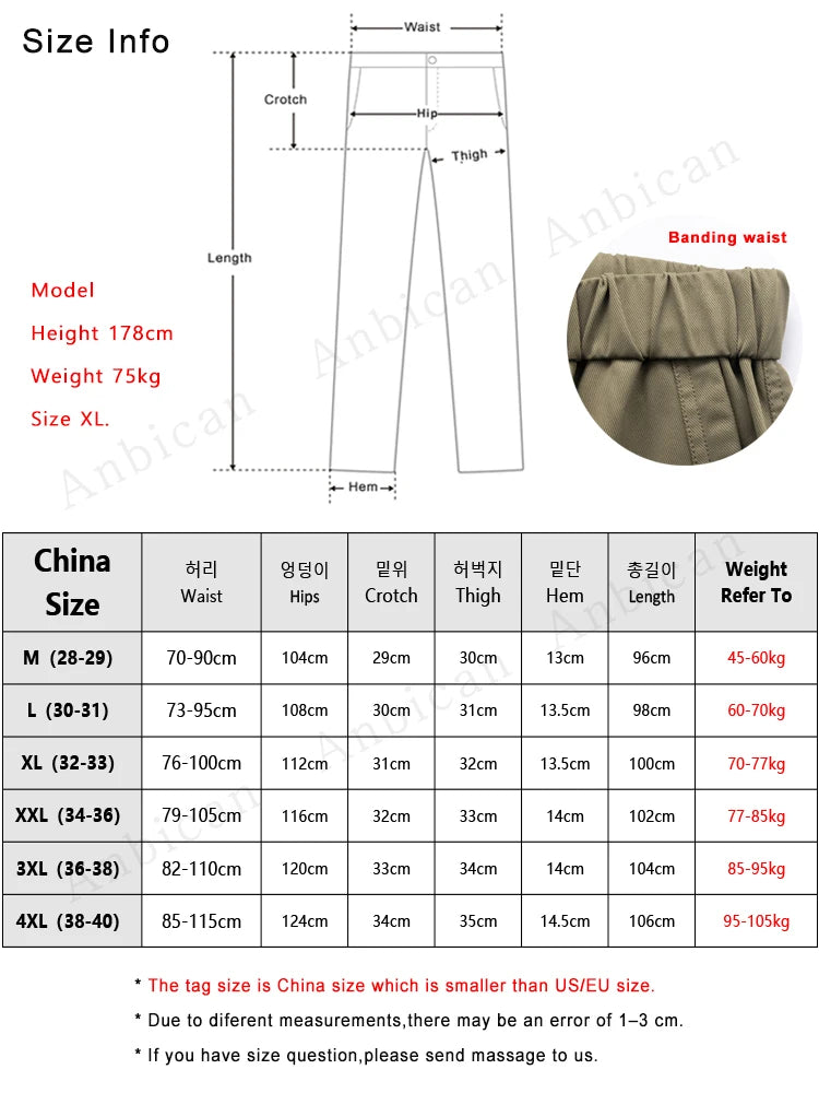 Hehope New Autumn Cargo Pants Men Korean Fashion Banded Waist Heavy Polyester Casual Jogger Pants Male Baggy Trousers With Belts