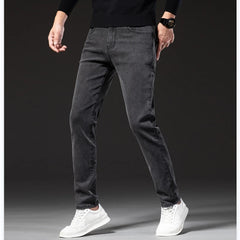 Hehope Good Quality Black gray blue Skinny Jeans Men Spring Summer Slim Fit Denim Jeans Men Cotton Stretch Denim Pants Cowboy