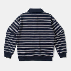 Hehope Hip Hop Men Embroidery Striped Contrast Cotton Sweatshirts Streetwear Autumn Korean Styles Loose Polo Collar Male Pullover Tops