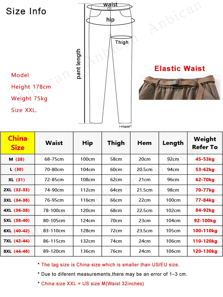 Hehope Autumn New Cargo Pants Men Multi-Pockets Cotton Casual Wide Pants Male Workwear Loose Straight Trousers Big Size 7XL 8XL