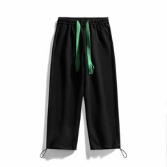 Hehope Men'S Spring And Autumn New Casual Versatile Pants Korean Fashion Youth Students Drawstring Loose Straight Sports Trousers