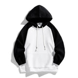 Hehope Korean Style Patchwork Hoodies For Men Autumn New Solid Color Basic Match Unisex Hooded Sweatshirt Harajuku Street Male Clothing