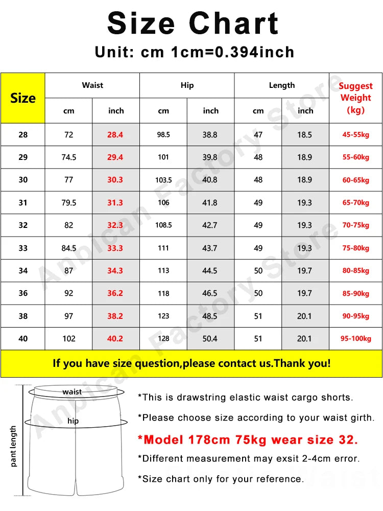 Hehope Summer Casual Shorts Men Stretch Cotton Drawstring Solid Workwear Straight Cargo Shorts Male Loose Bermuda Short Pants