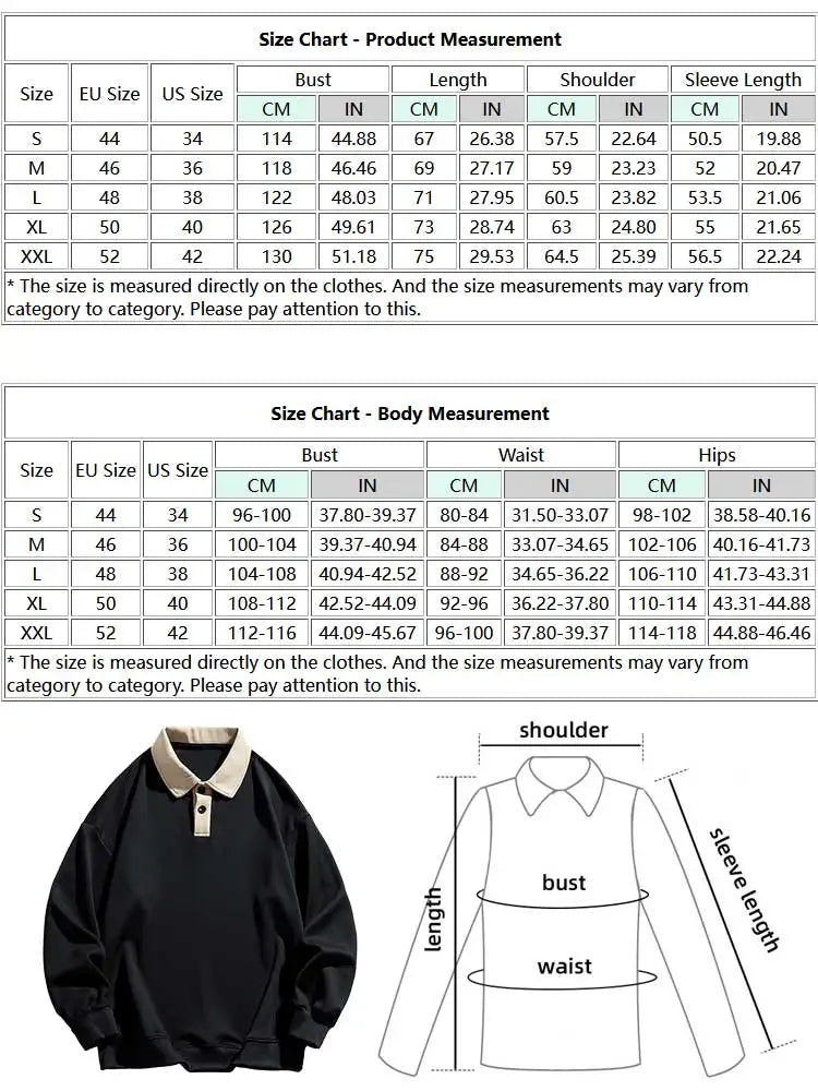 Hehope Hoodie for Men Polo Collar Sweatshirt Colorblock Streetwear Pullover Unisex Fall Winter Jumper Old Money Aesthetic Sweats