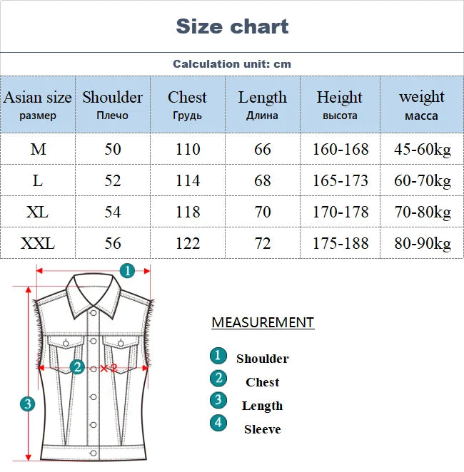 Hehope Spring New Men's Blue Denim Vest Loose Retro Multi-pocket Student Jacket Sleeveless Vest Jacket Brand Men's