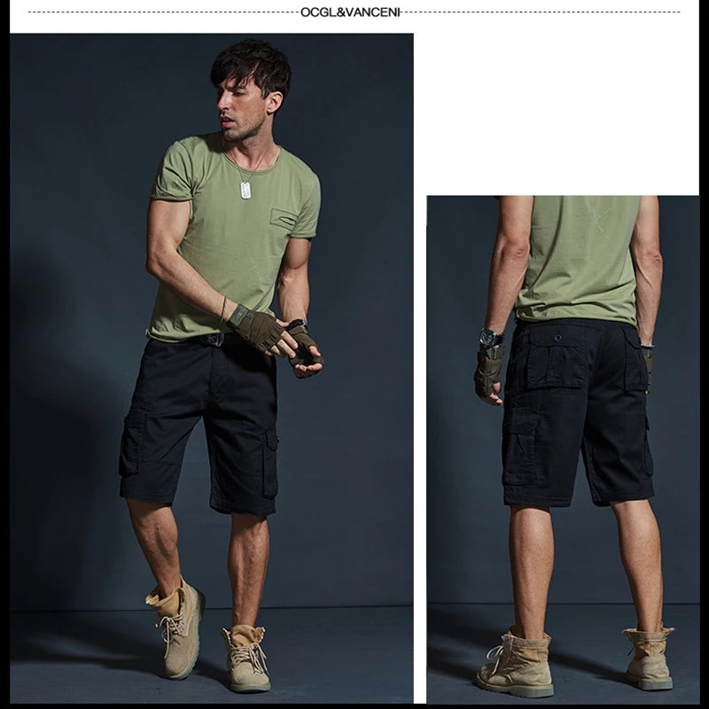 Hehope Workwear seven-point shorts men's summer casual five-point pants students all-match Korean version of the trend loose