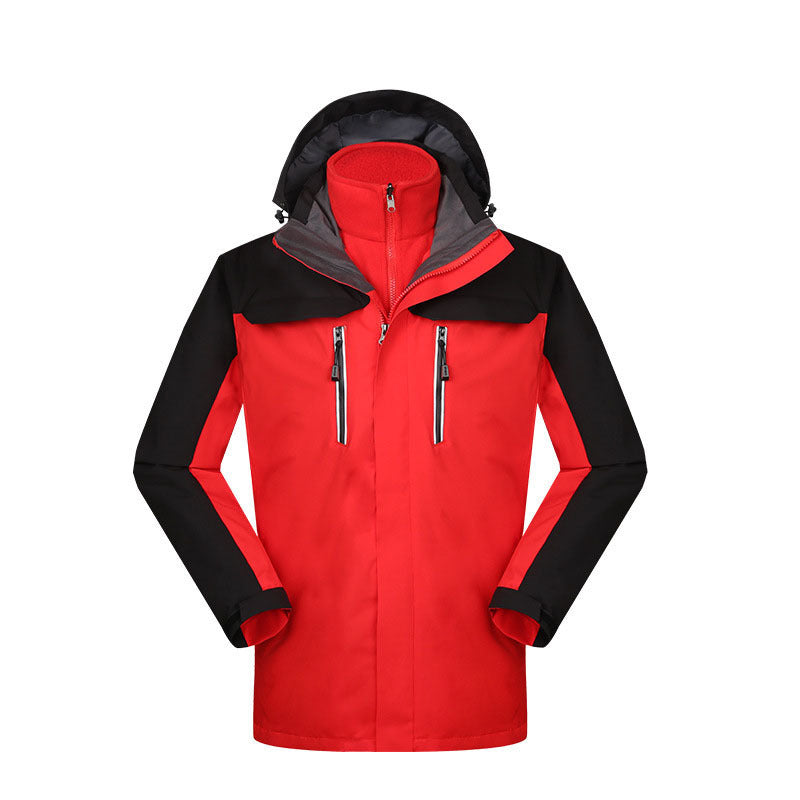 Hehope Outdoor Shell Jacket Coral Velvet For Men