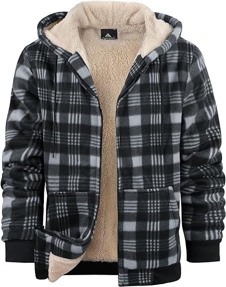 Hehope Thickened Cotton-padded Plaid Long Sleeve Loose jacket