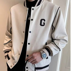 Hehope Men's Baseball Uniforms Casual Sports Cargo Coat